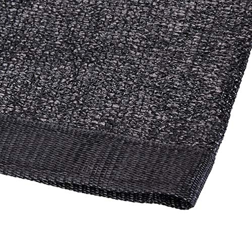 AmazonCommercial Heavy Duty Black Knitted Mesh Tarp, 12 x 20 ft, 2-Pack