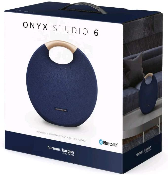 Onyx Studio 6 - IPX7 Waterproof Wireless Bluetooth Speaker System w/Rechargeable Battery, Built-in Microphone (Blue)