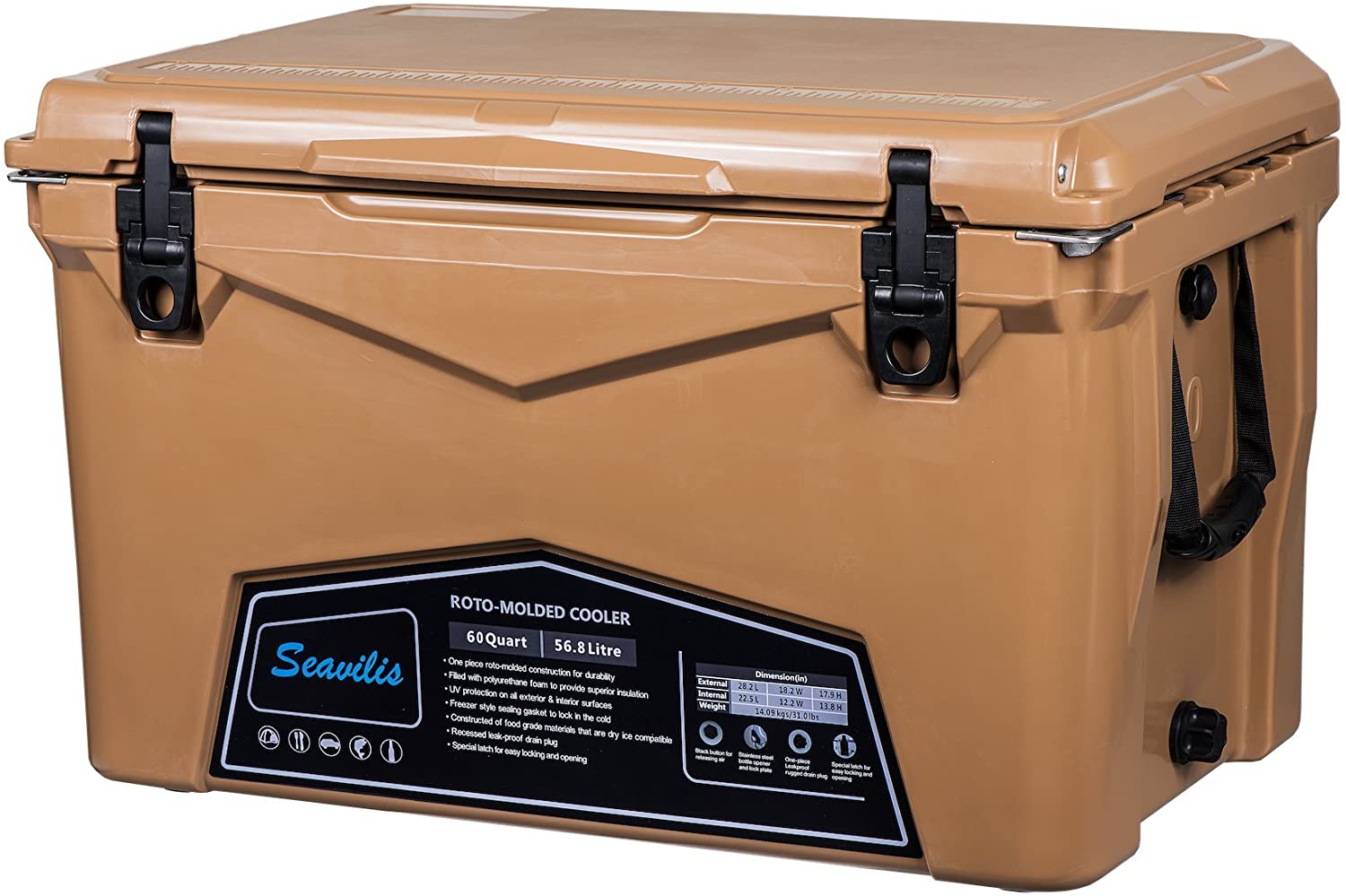 Seavilis Heavy Duty Camping Cooler 60qt