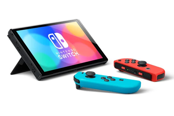 Nintendo Switch OLED model Neon Blue/Neon Red set