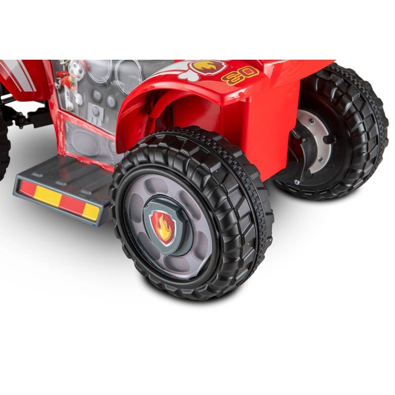 Kid Trax 6V Nickelodeon PAW Patrol Ride with Marshall Quad Powered Ride-On – Red