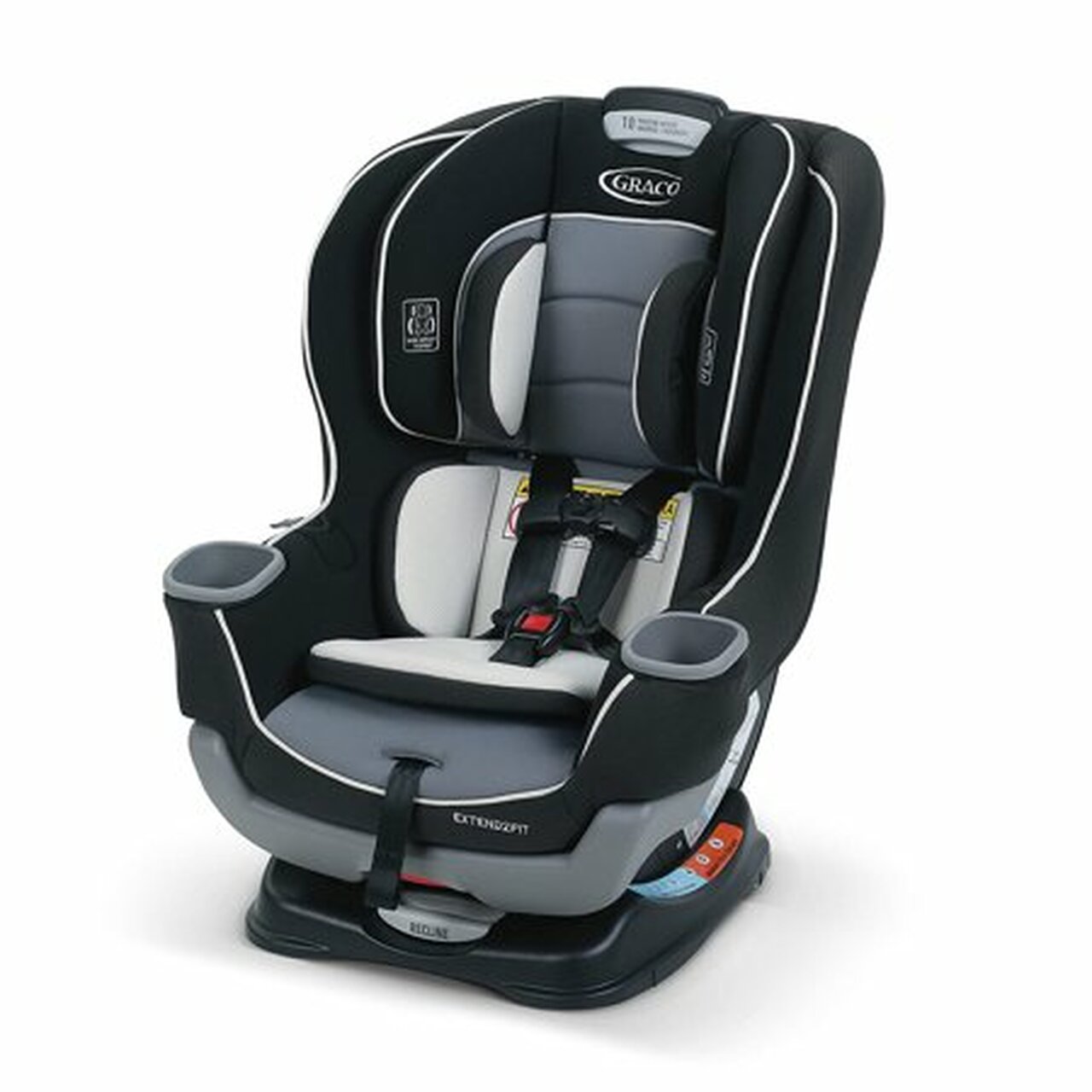 Graco Extend2Fit Convertible Car Seat, Ride Rear-Facing Longer, Gotham