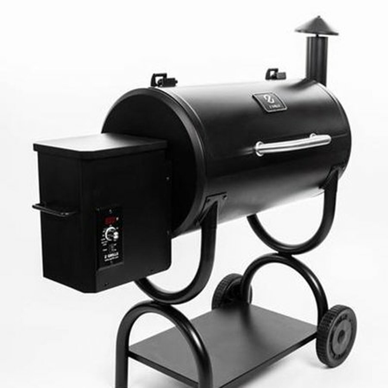 Z GRILLS ZPG-550B 590 sq. in. Wood Pellet Grill and Smoker 7-in-1 BBQ Black