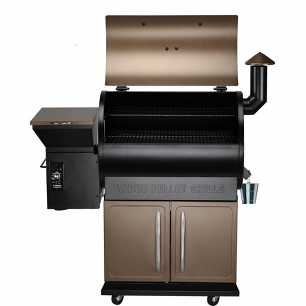 Z GRILLS ZPG-700D 694 sq. in. Wood Pellet Grill and Smoker 8-in-1 BBQ Bronze