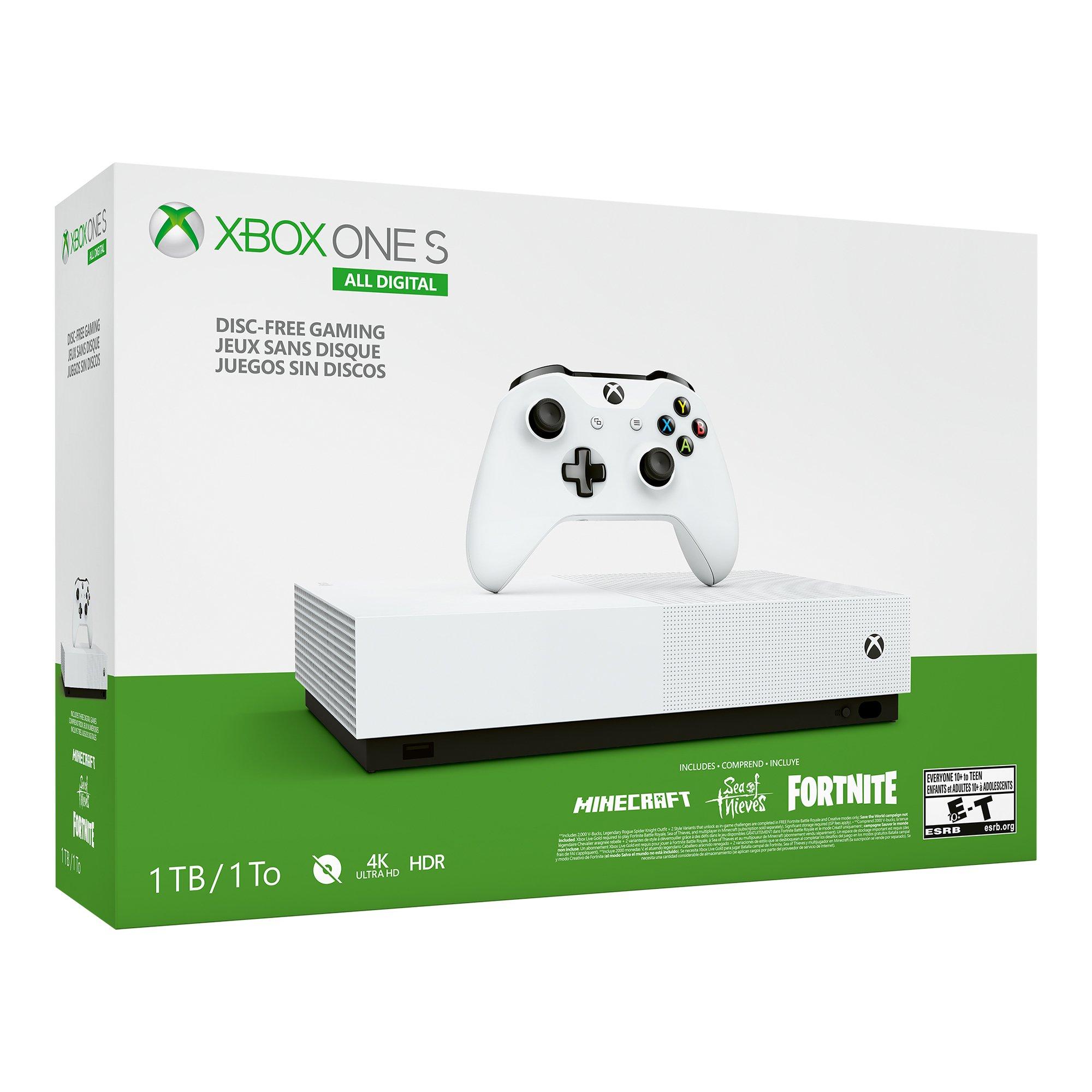 Microsoft Xbox One S 1TB Console All-Digital Edition Bundle