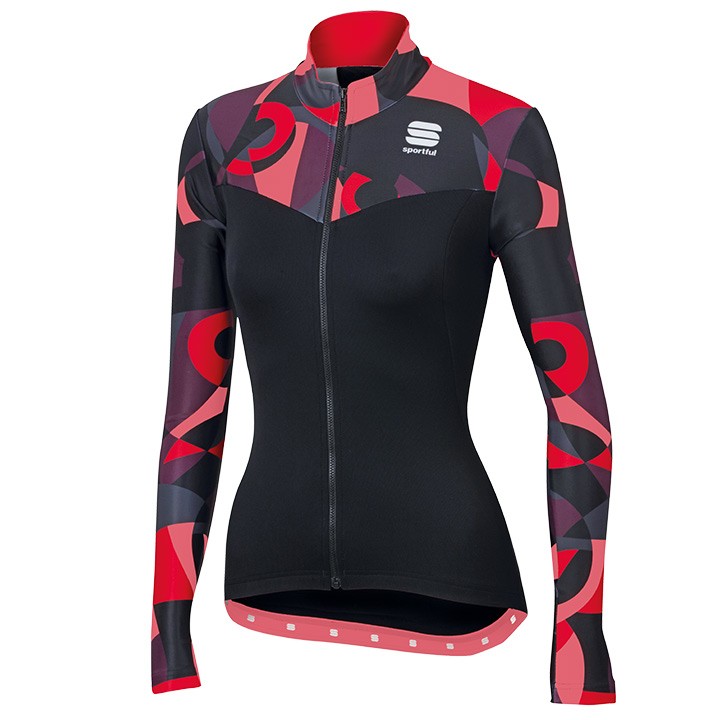 2017 Spоrtful Primavera Red Women Long Sleeve Cycling Jersey