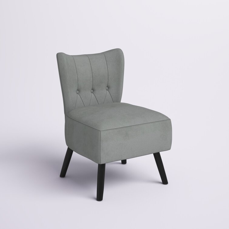 Dechane 22.5'' Wide Tufted Velvet Slipper Chair