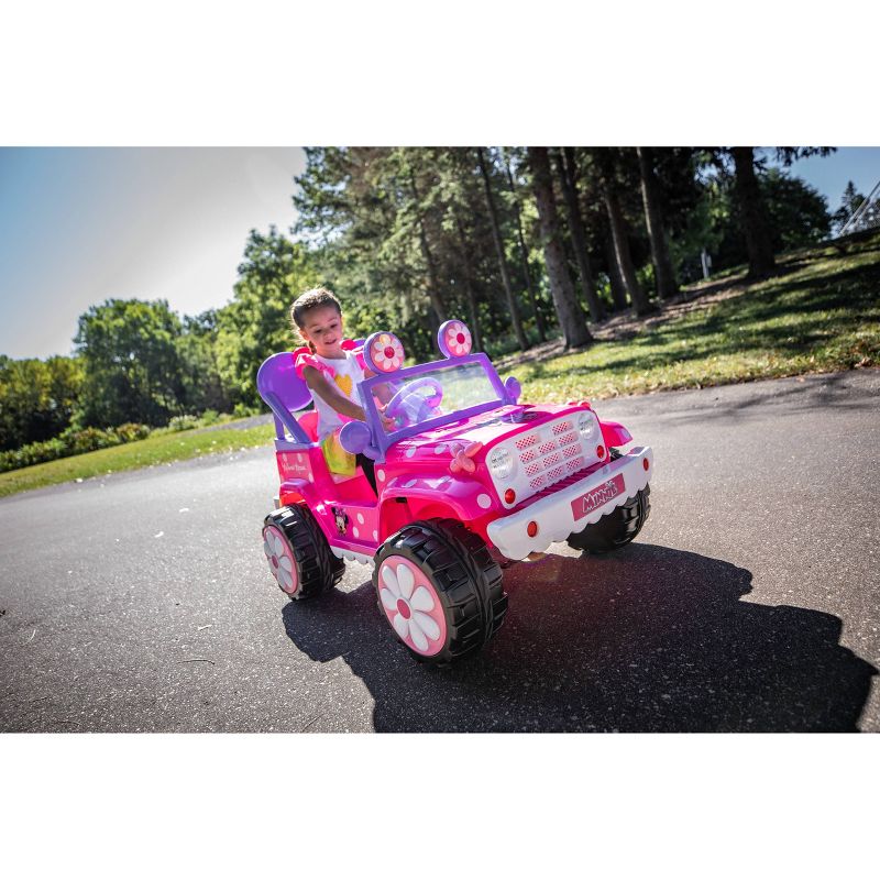 Kid Trax 6V Disney Minnie Mouse Flower Power 4×4 Powered Ride-On – Pink