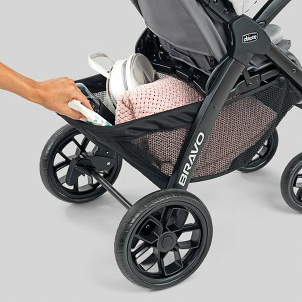 Chicco Bravo LE Trio Travel System, Driftwood