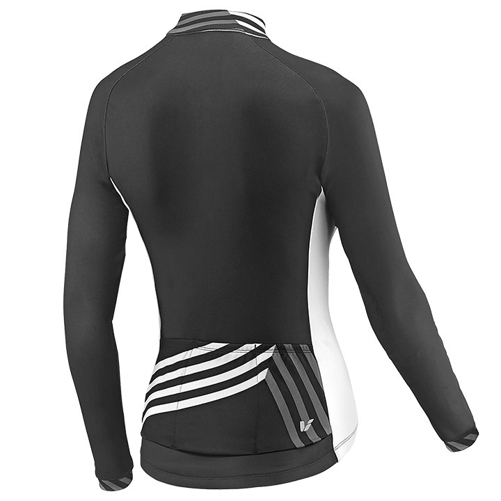 2017 Liv Accelerate Women's Black-White Long Sleeve Cycling Jersey