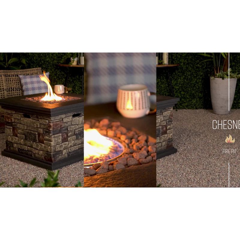 Chesney 32″ Light Weight Concrete Fire Pit – Christopher Knight Home
