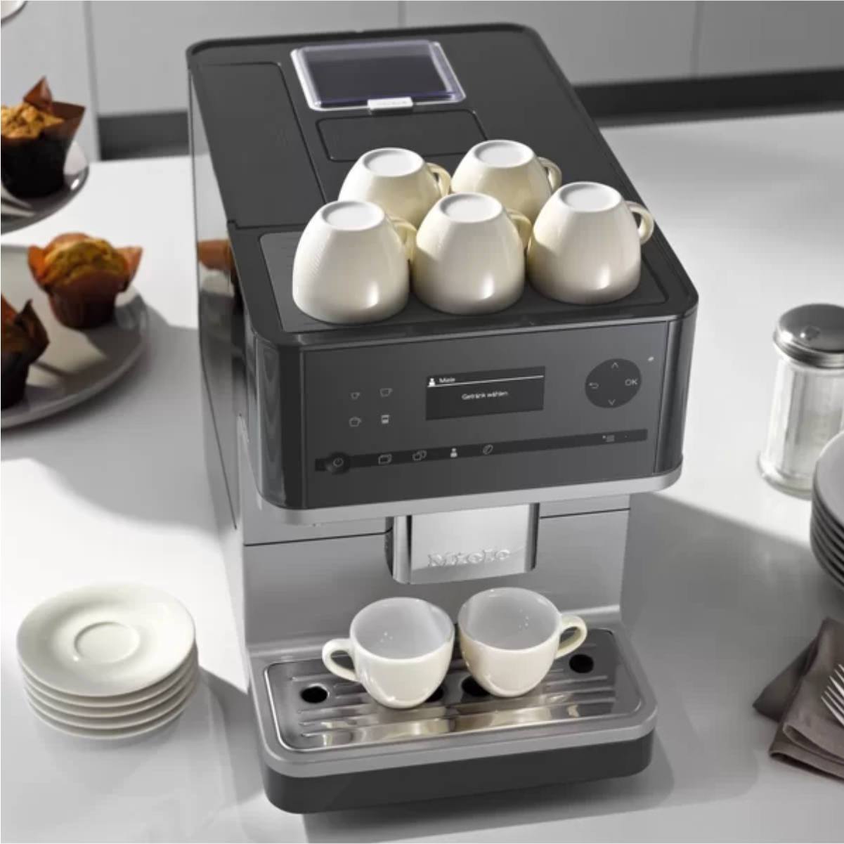 Miele CM6350 Super Automatic Countertop Coffee & Espresso Machine (Graphite Gray) – OPEN BOX