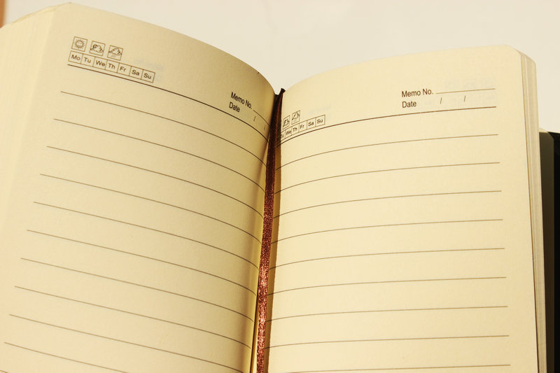 天若48K120张商务笔记本 办公记事本皮面本 2022学生办公文具批发