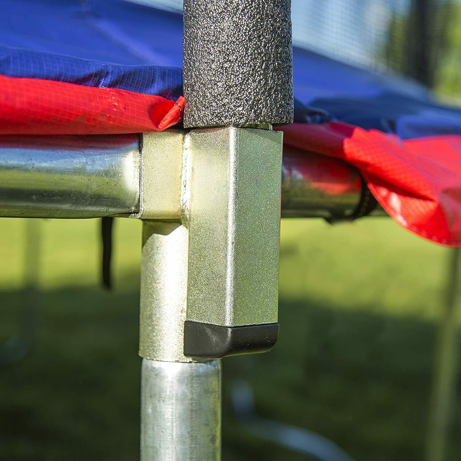 Jump N' Dunk Trampoline with Safety Enclosure and Basketball Hoop, 8-Feet