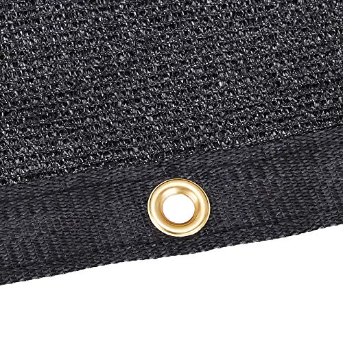 AmazonCommercial Heavy Duty Black Knitted Mesh Tarp, 12 x 20 ft, 2-Pack