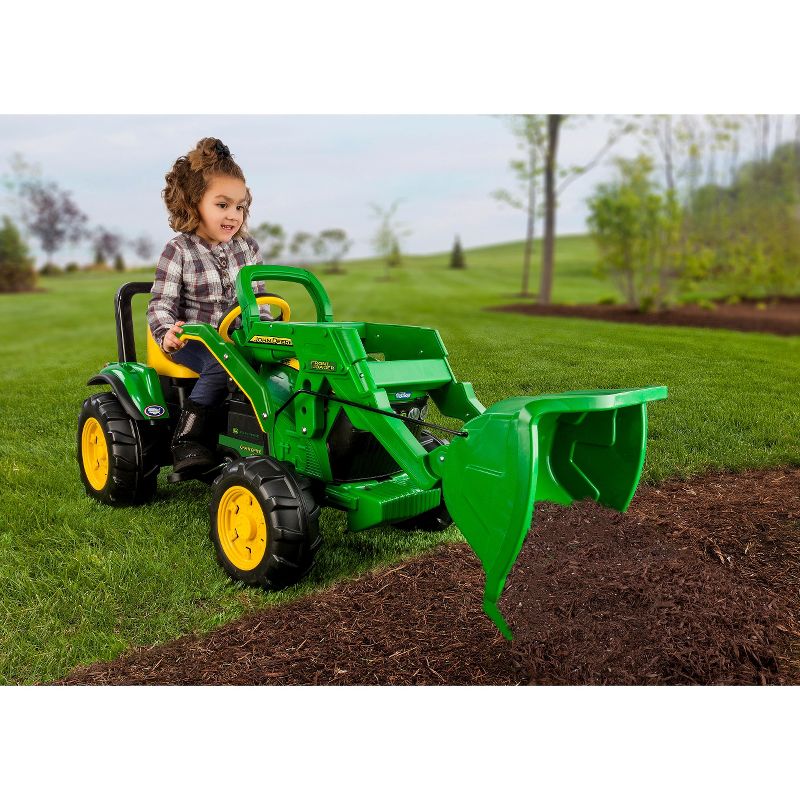 Peg Perego John Deere Front Loader – Green
