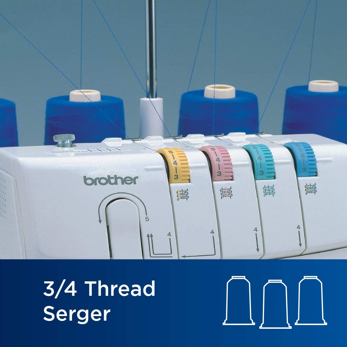 Brother Serger, 1034D, Heavy-Duty Metal Frame Overlock Machine,White