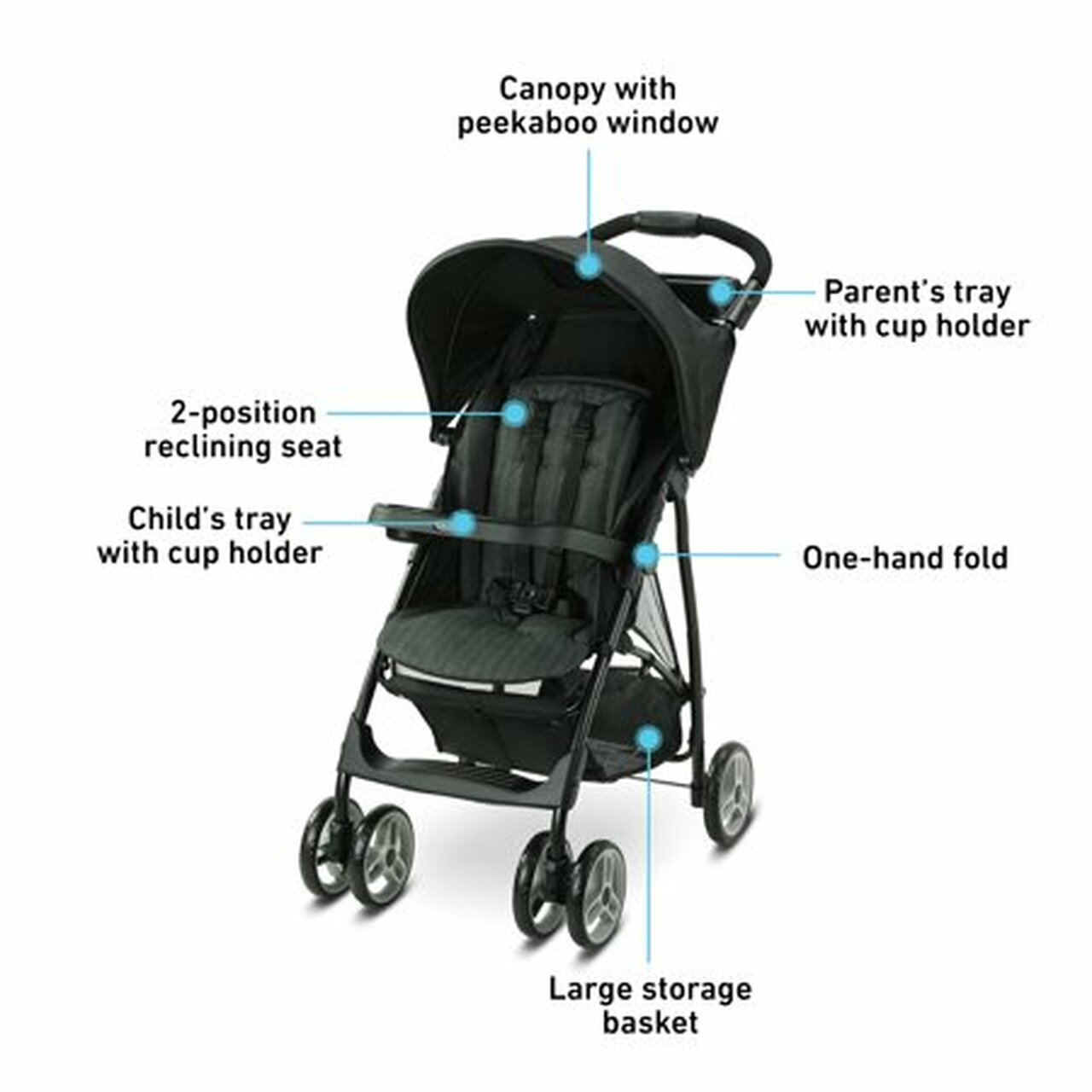 Graco LiteRider LX Travel System, with SnugRide 30 Infant Car Seat, Jaxon