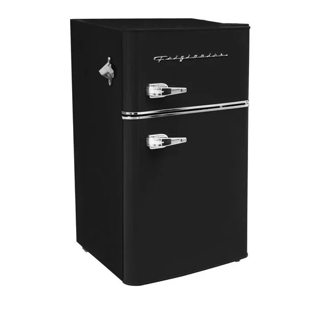 Retro 3.2 Cu Ft Two Door Compact Refrigerator with Freezer