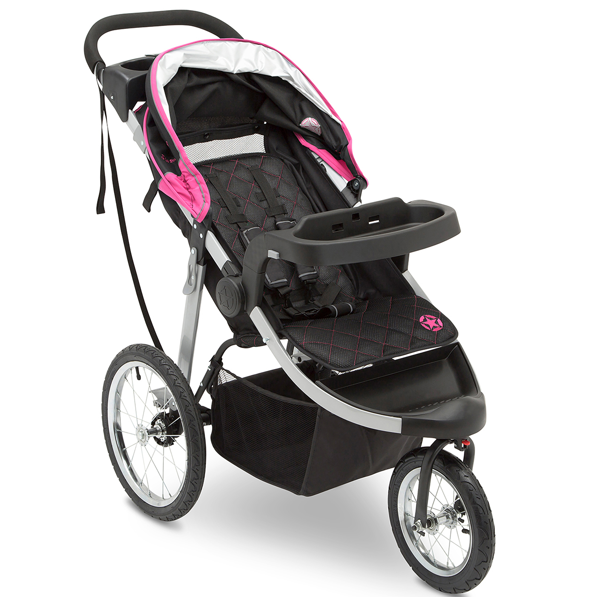 Jeep Unlimited Range Jogger by Delta Children, Trek Pink Tonal