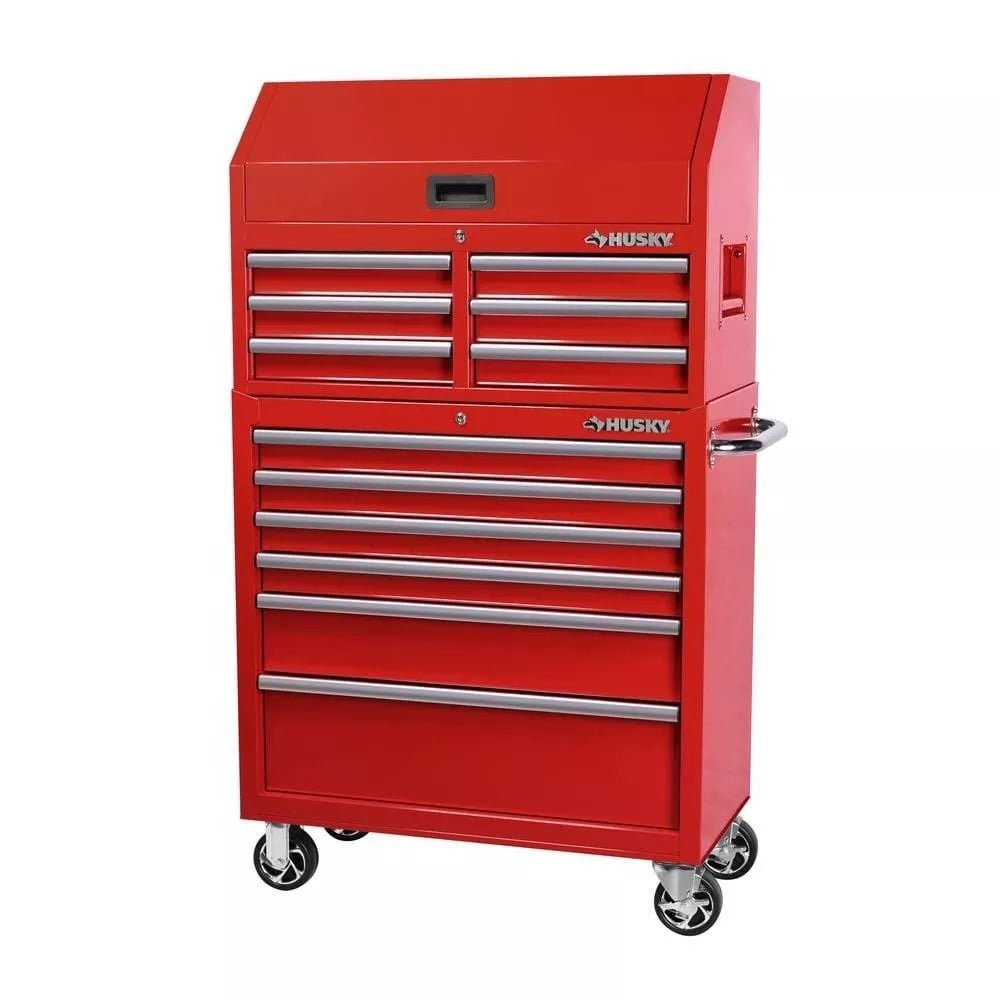 Husky 36 in. 12-Drawer Tool Chest and Cabinet Combo