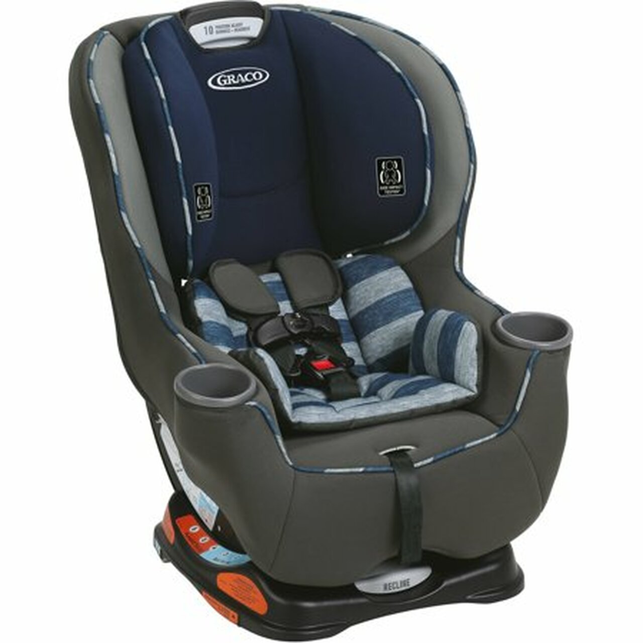 Graco Sequel 65 Convertible Car Seat with 6-Position Recline, Caden Navy
