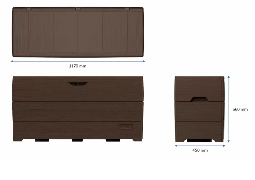 Duramax Building Products 71.32 Gallons Gallon Water Resistant Lockable Deck Box