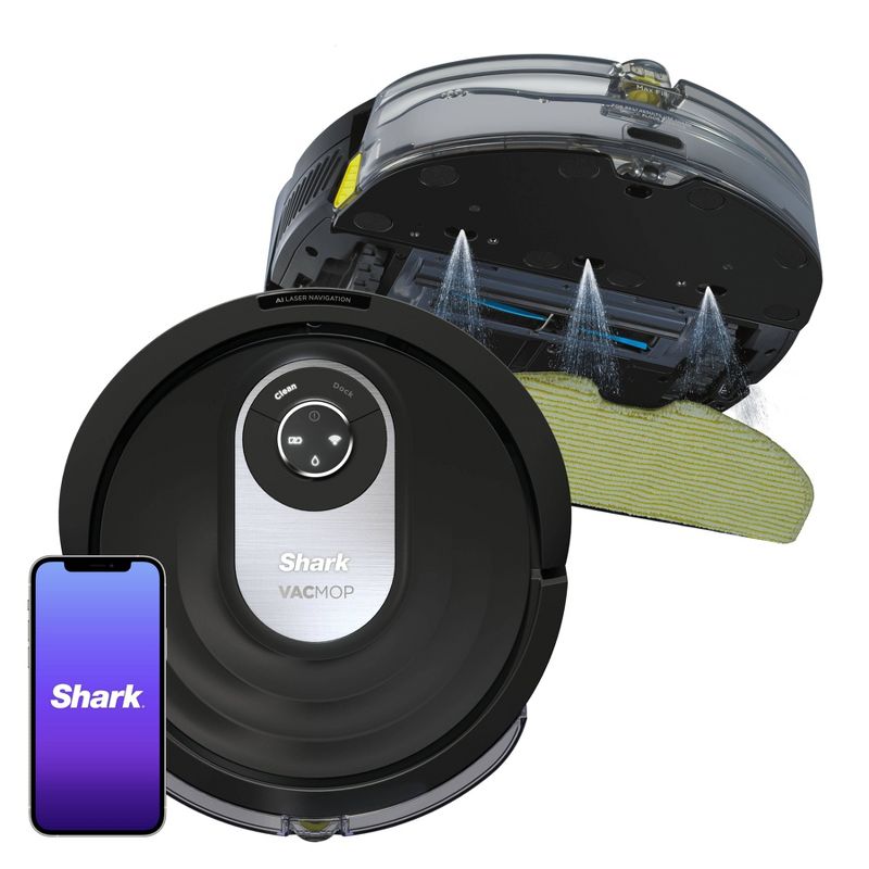 Shark AI VACMOP Wi-Fi Connected Robot Vacuum and Mop with LIDAR Navigation – RV2001WD-2