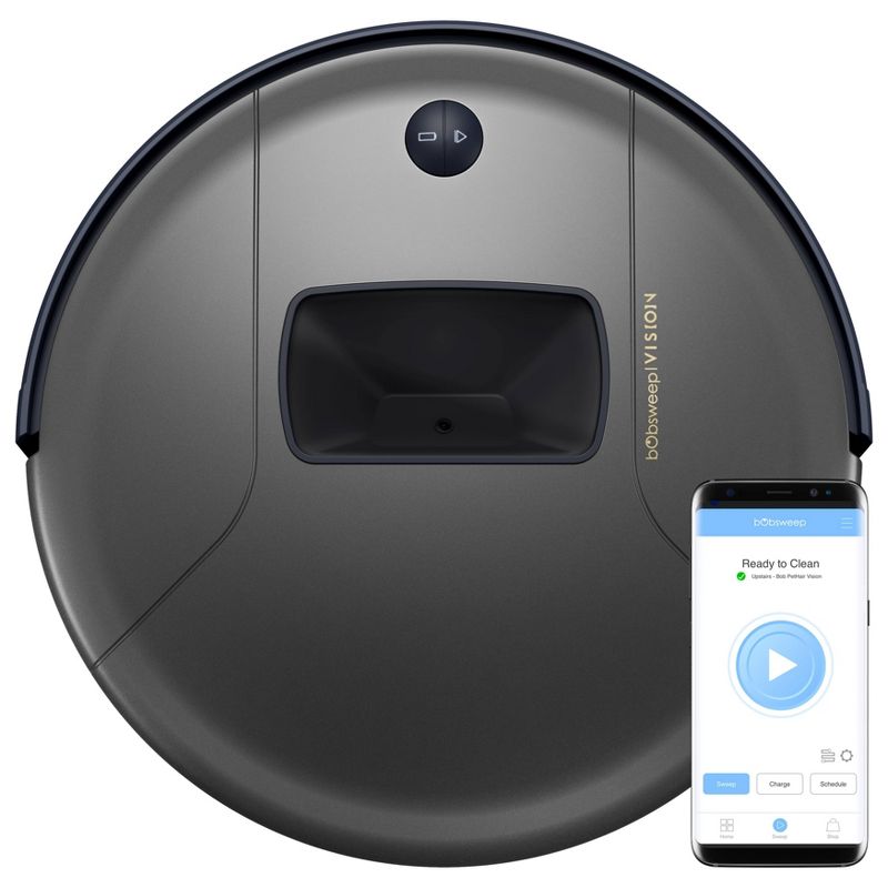 bObsweep PetHair Vision Wi-Fi Connected Robot Vacuum Cleaner – Space Gray