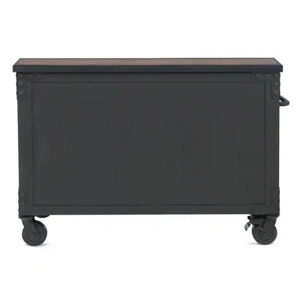 Building Products 48 in. 5-Drawers Rolling Tool Chest with Wood Top
