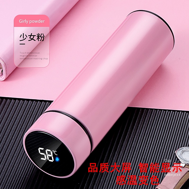 批发保温杯智能测温水杯316不锈钢创意温度显示商务礼品直杯定 制