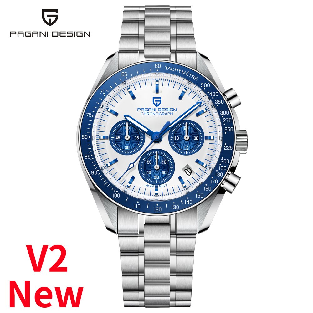 PAGANI DESIGN 2022 New Men's Watches Top Luxury Quartz Watch For Men Automatic Date Speed Chronograph Sapphire Mirror Wristwatch