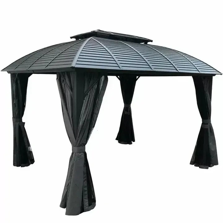 Barreras 12 Ft. W x 10 Ft. D Aluminum Patio Gazebo