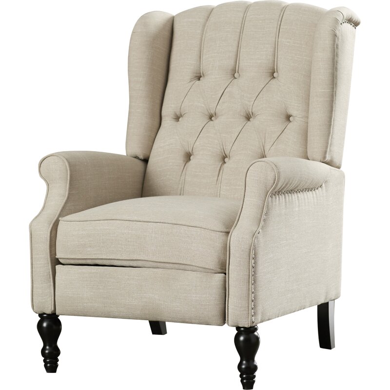 Albertine 75Cm Wide Manual Wingback Chair Recliner