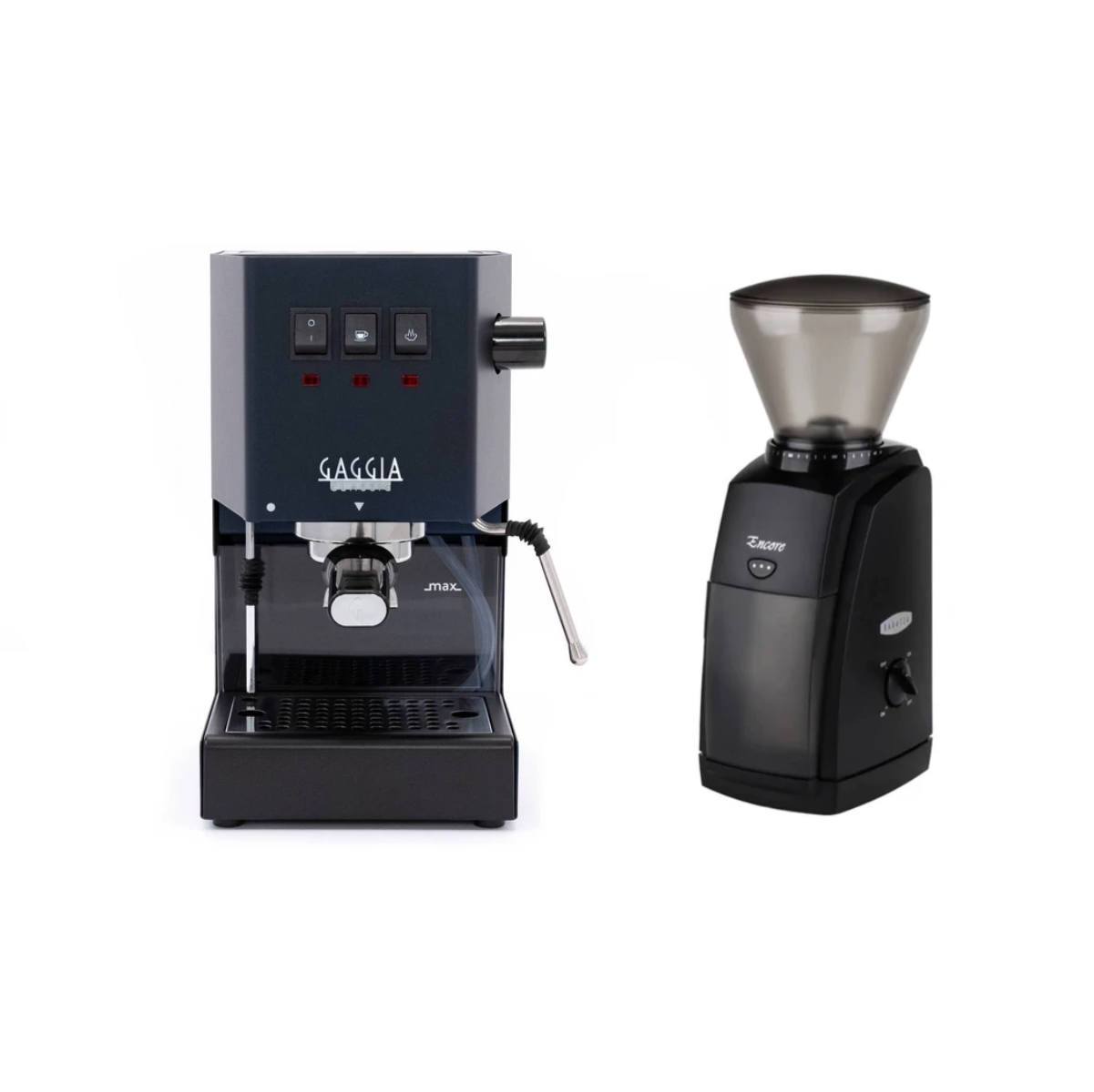 Gaggia Classic Pro Blue & Baratza Encore Combo