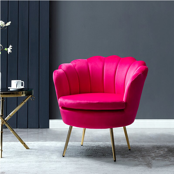 30'' Wide Velvet Barrel Chair