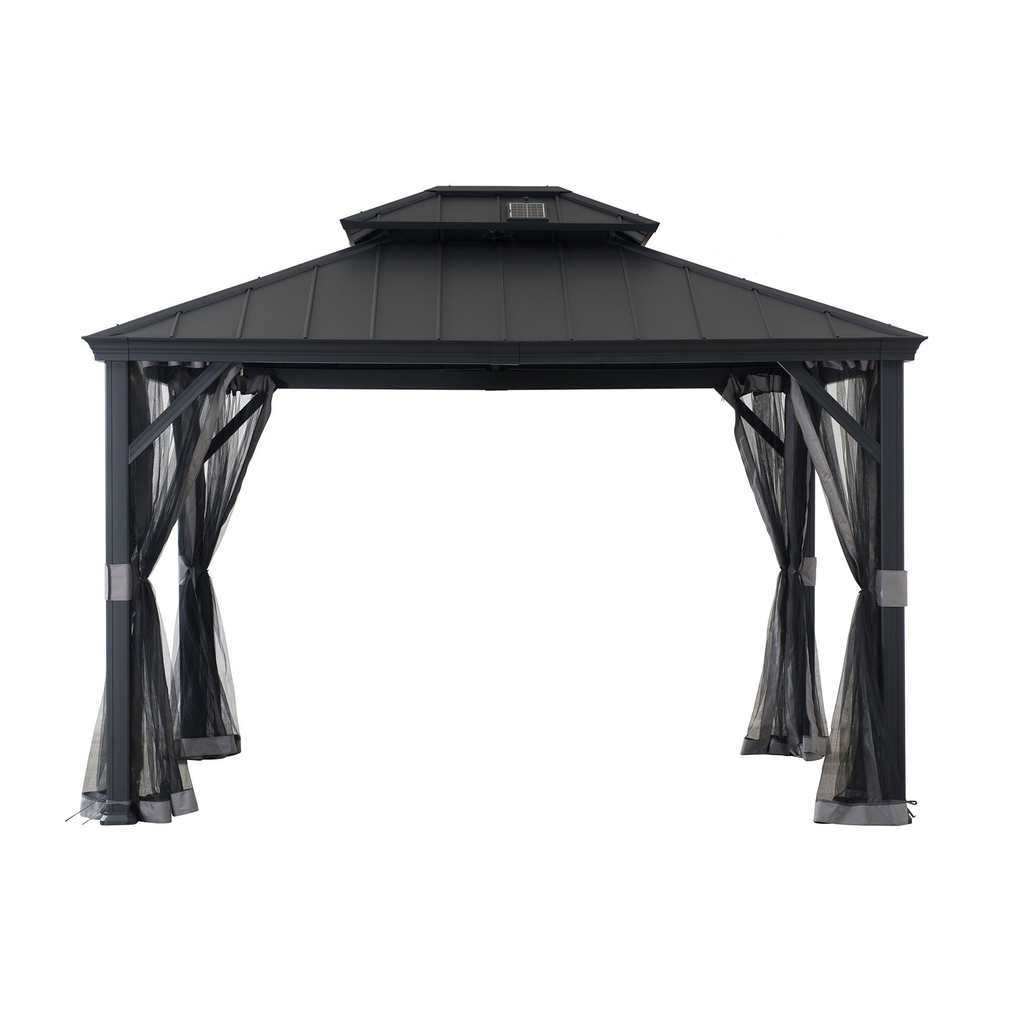 SummerCove 10 ft. x 12 ft. Solar Powered Hardtop Gazebo
