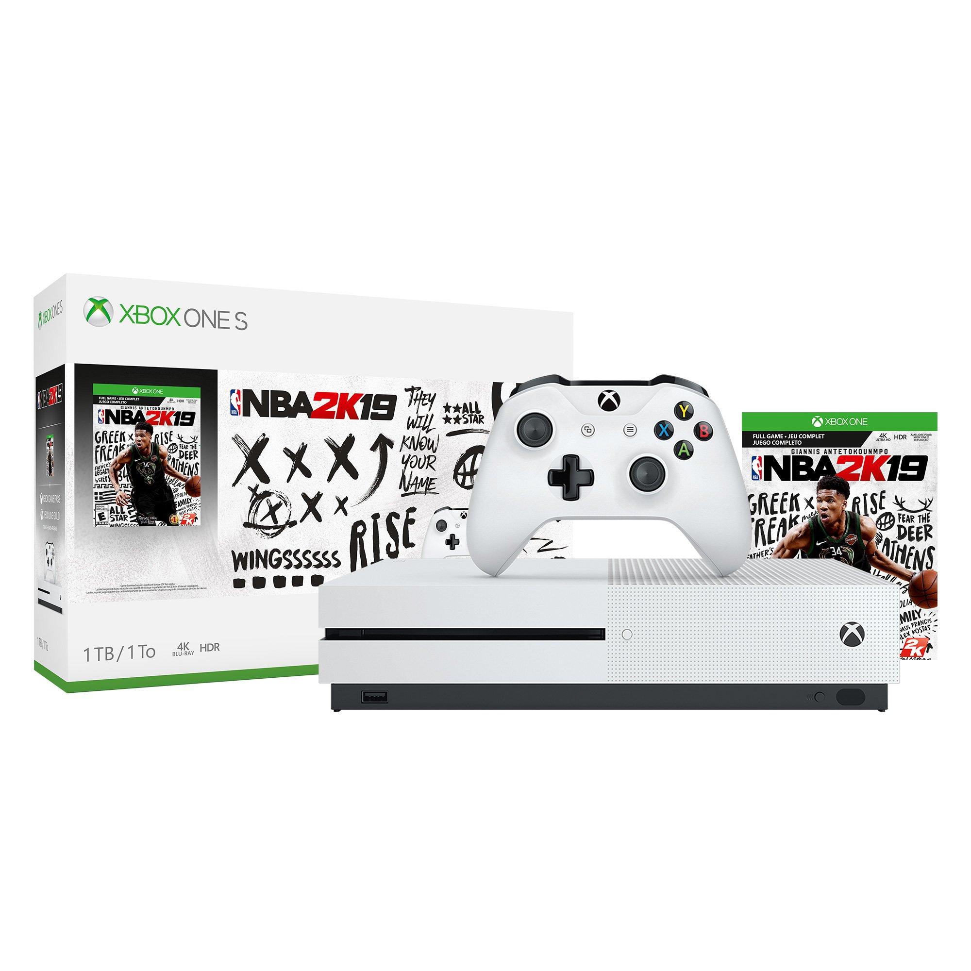 Microsoft Xbox One S 1TB Console NBA 2K19 Bundle